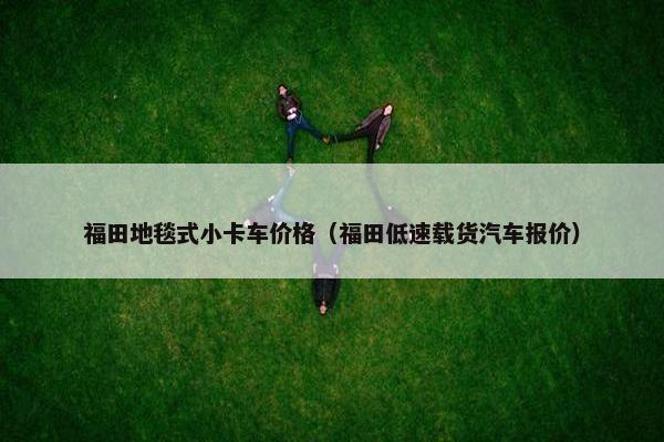 福田地毯式小卡车价格（福田低速载货汽车报价）