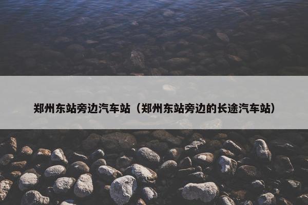 郑州东站旁边汽车站（郑州东站旁边的长途汽车站）