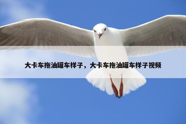 大卡车拖油罐车样子，大卡车拖油罐车样子视频
