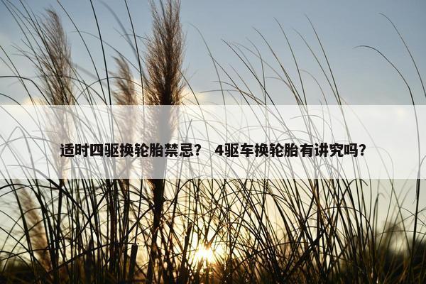 适时四驱换轮胎禁忌？ 4驱车换轮胎有讲究吗？