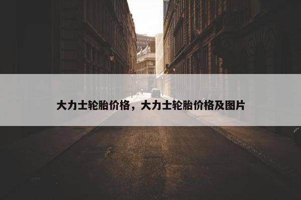 大力士轮胎价格，大力士轮胎价格及图片