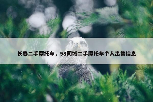 长春二手摩托车，58同城二手摩托车个人出售信息