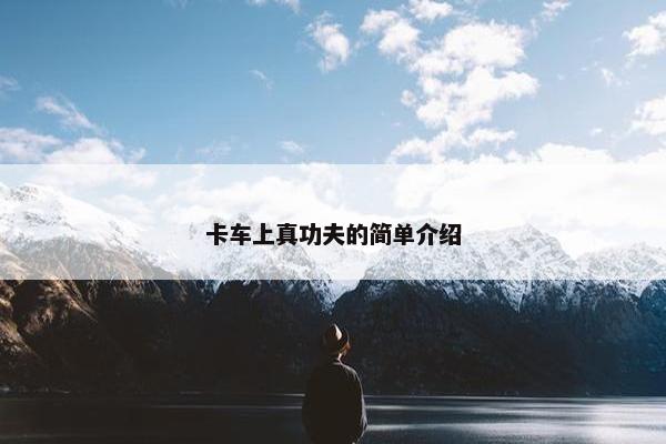 卡车上真功夫的简单介绍