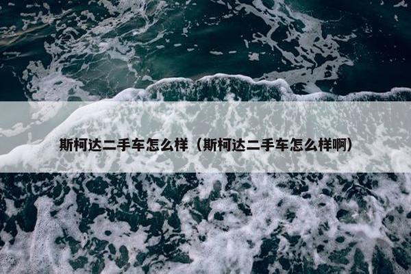 斯柯达二手车怎么样（斯柯达二手车怎么样啊）