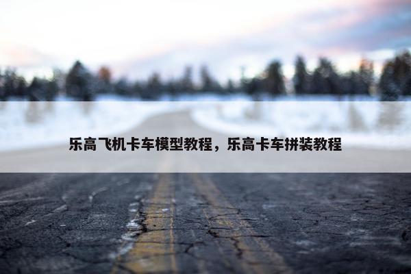 乐高飞机卡车模型教程，乐高卡车拼装教程