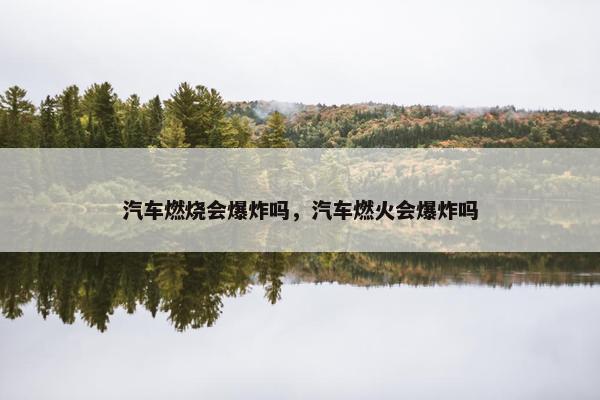 汽车燃烧会爆炸吗，汽车燃火会爆炸吗