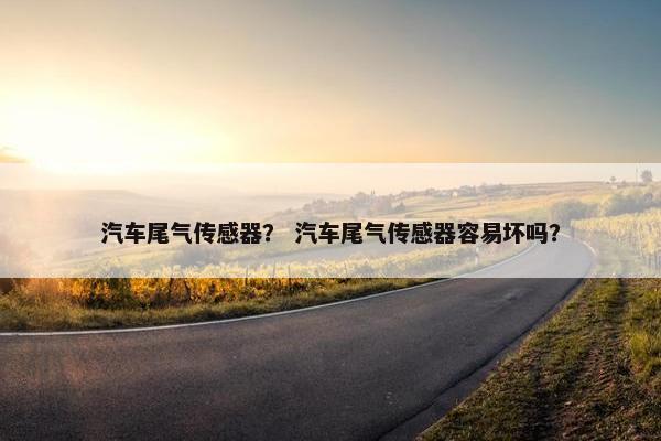 汽车尾气传感器？ 汽车尾气传感器容易坏吗？