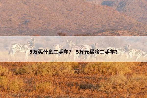 5万买什么二手车？ 5万元买啥二手车？