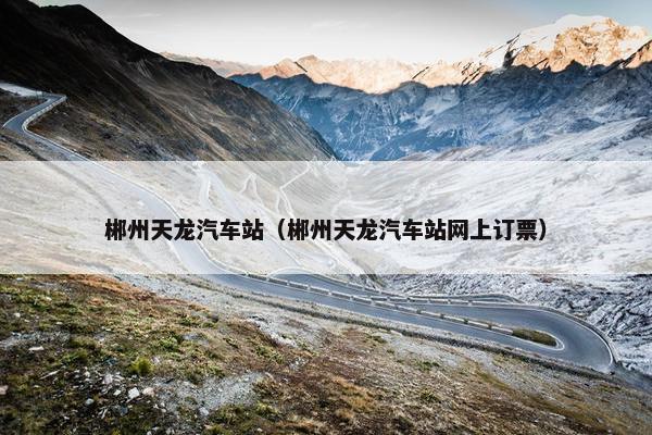 郴州天龙汽车站（郴州天龙汽车站网上订票）
