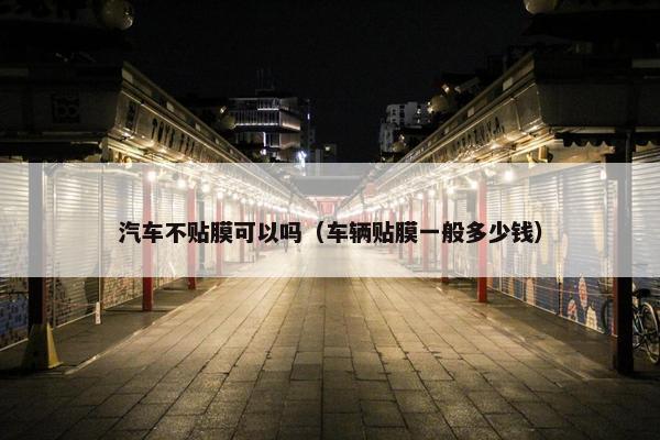 汽车不贴膜可以吗（车辆贴膜一般多少钱）