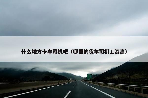 什么地方卡车司机吧（哪里的货车司机工资高）