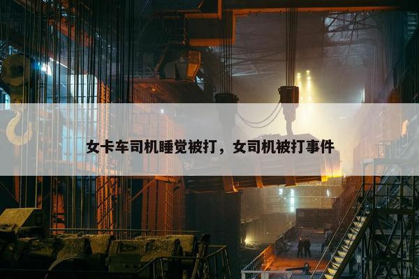 女卡车司机睡觉被打，女司机被打事件