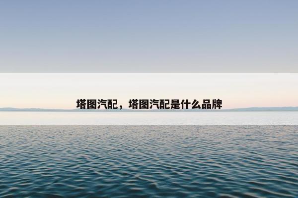 塔图汽配，塔图汽配是什么品牌