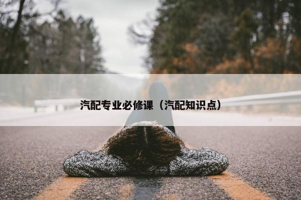 汽配专业必修课（汽配知识点）