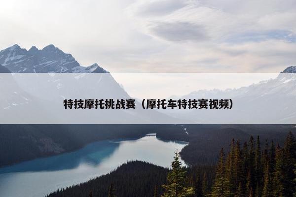 特技摩托挑战赛（摩托车特技赛视频）