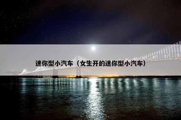 迷你型小汽车（女生开的迷你型小汽车）