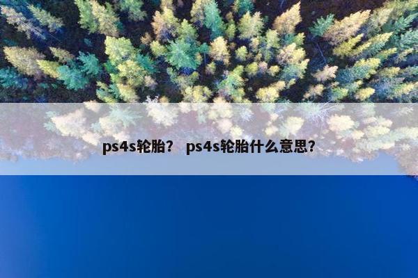 ps4s轮胎？ ps4s轮胎什么意思？