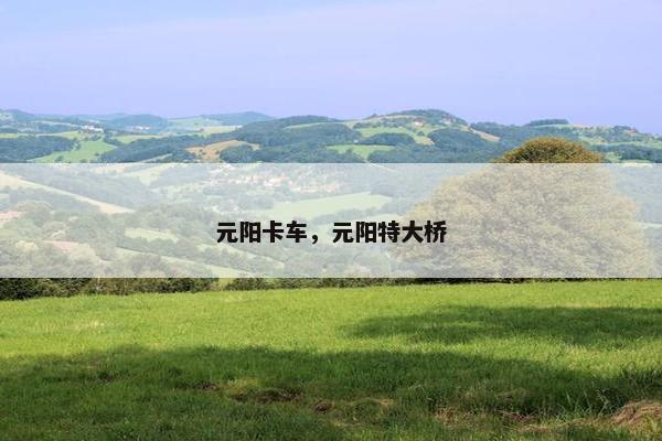 元阳卡车，元阳特大桥