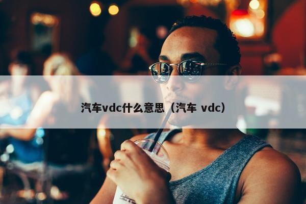 汽车vdc什么意思（汽车 vdc）