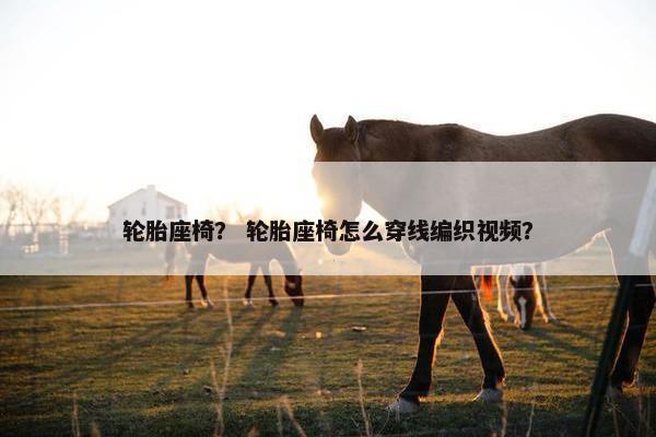 轮胎座椅？ 轮胎座椅怎么穿线编织视频？