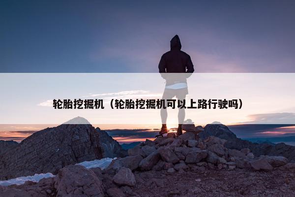 轮胎挖掘机（轮胎挖掘机可以上路行驶吗）