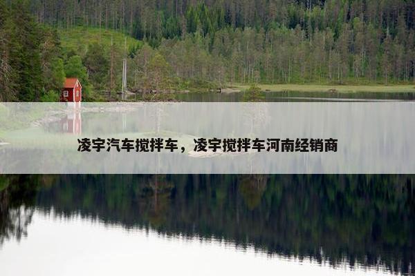 凌宇汽车搅拌车，凌宇搅拌车河南经销商