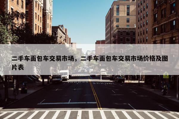 二手车面包车交易市场，二手车面包车交易市场价格及图片表