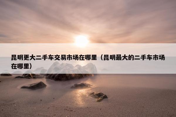 昆明更大二手车交易市场在哪里（昆明最大的二手车市场在哪里）