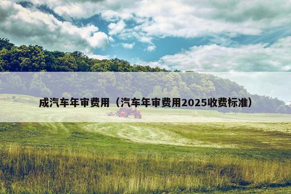 成汽车年审费用（汽车年审费用2025收费标准）