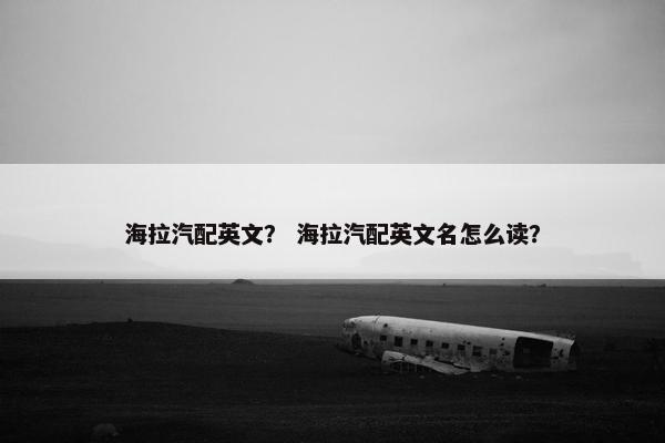 海拉汽配英文？ 海拉汽配英文名怎么读？