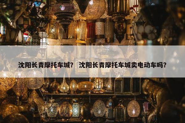 沈阳长青摩托车城？ 沈阳长青摩托车城卖电动车吗？