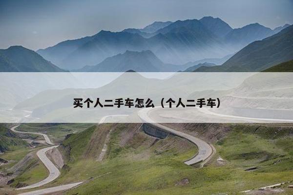 买个人二手车怎么（个人二手车）