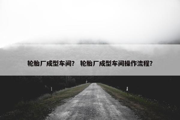 轮胎厂成型车间？ 轮胎厂成型车间操作流程？