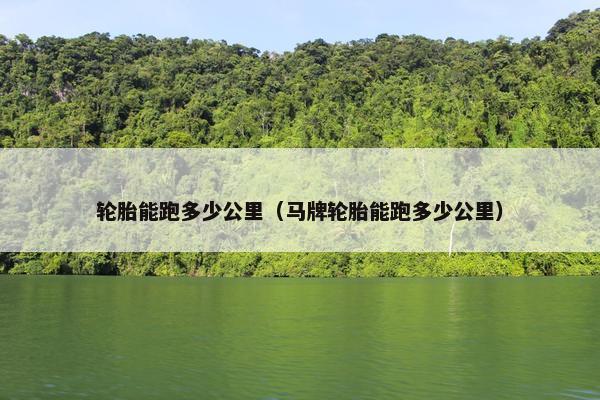 轮胎能跑多少公里（马牌轮胎能跑多少公里）