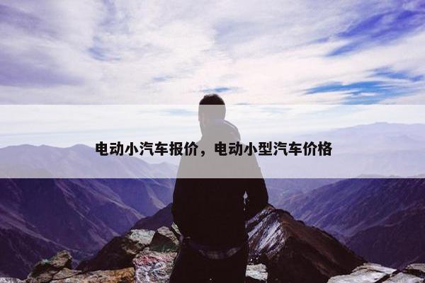 电动小汽车报价，电动小型汽车价格