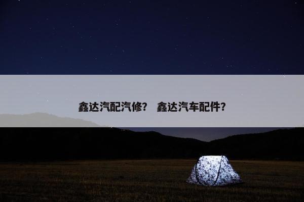 鑫达汽配汽修？ 鑫达汽车配件？