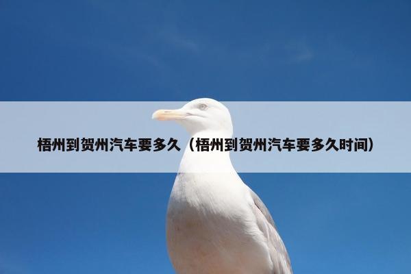 梧州到贺州汽车要多久（梧州到贺州汽车要多久时间）