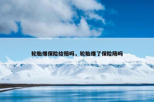 轮胎爆保险给赔吗，轮胎爆了保险陪吗