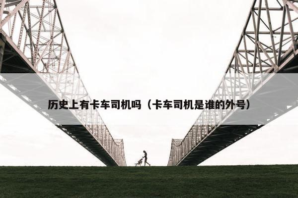 历史上有卡车司机吗（卡车司机是谁的外号）