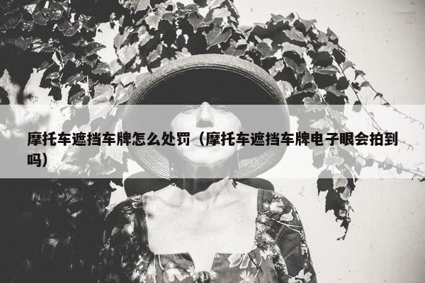 摩托车遮挡车牌怎么处罚（摩托车遮挡车牌电子眼会拍到吗）