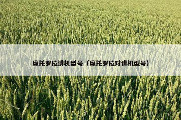摩托罗拉讲机型号（摩托罗拉对讲机型号）