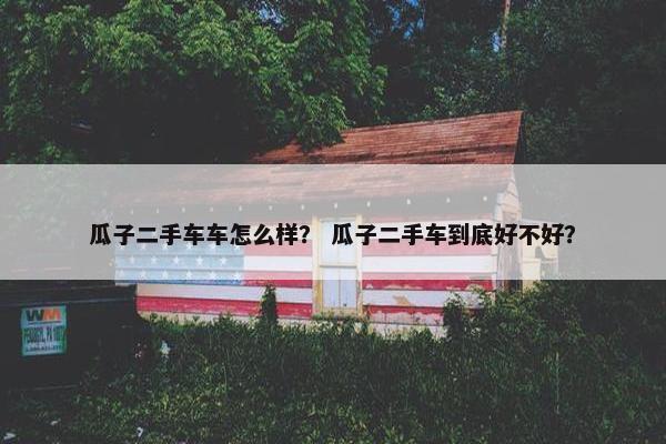 瓜子二手车车怎么样？ 瓜子二手车到底好不好？