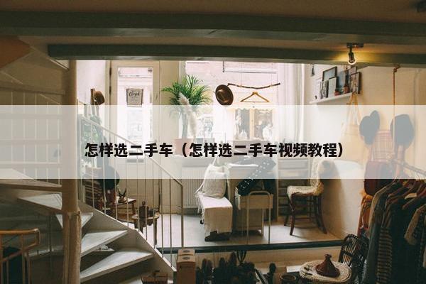 怎样选二手车（怎样选二手车视频教程）