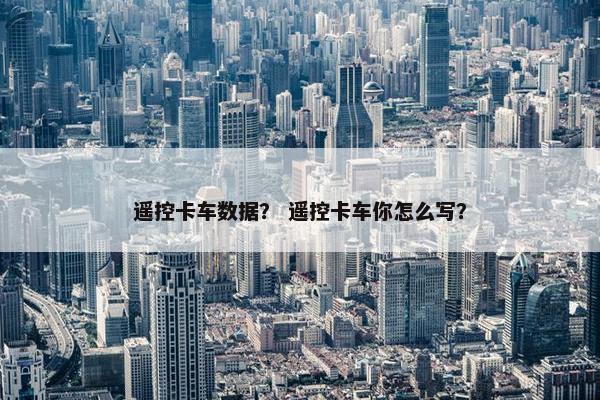遥控卡车数据？ 遥控卡车你怎么写？