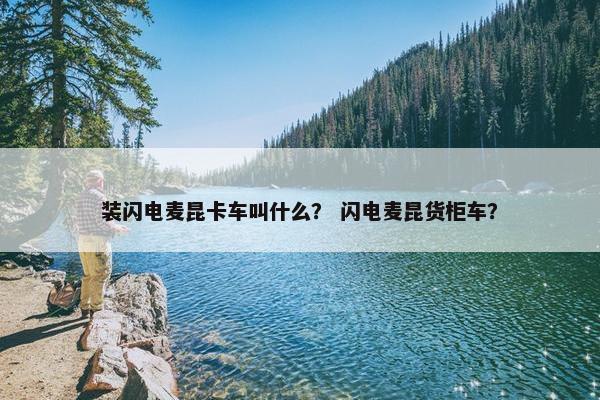 装闪电麦昆卡车叫什么？ 闪电麦昆货柜车？