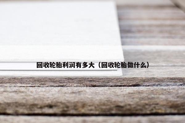 回收轮胎利润有多大（回收轮胎做什么）