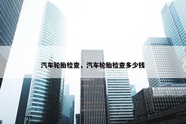 汽车轮胎检查，汽车轮胎检查多少钱