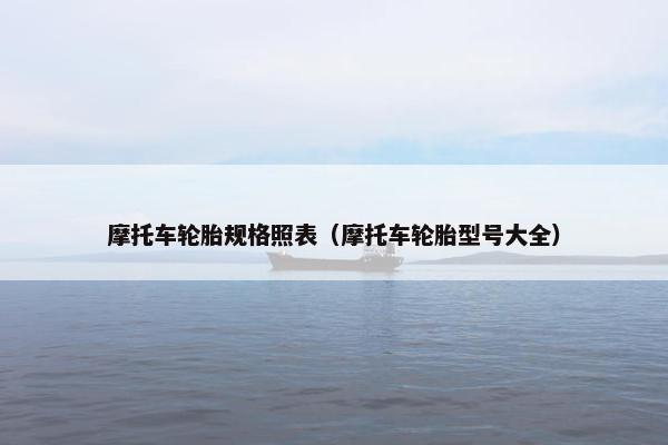 摩托车轮胎规格照表（摩托车轮胎型号大全）
