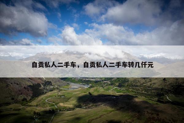 自贡私人二手车，自贡私人二手车转几仟元