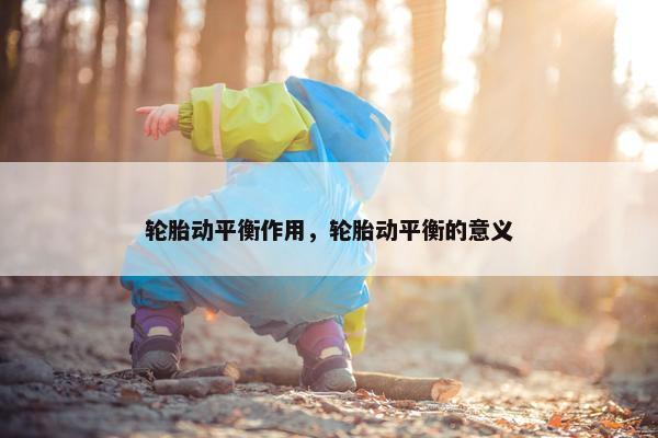 轮胎动平衡作用，轮胎动平衡的意义